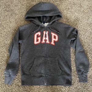 GAP zip up hooded sweatshirt EUC